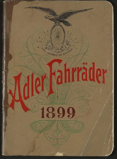Adler Fahrräder Katalog  1899
