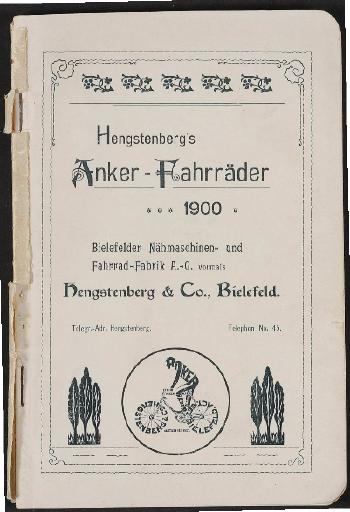 Anker-Fahrräder, Katalog 1900