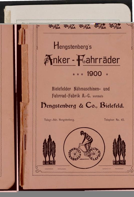 Anker-Fahrräder, Katalog 1900