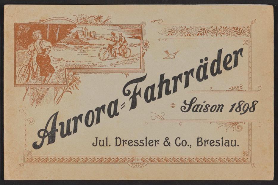 Aurora-Fahrräder, Katalog 1898