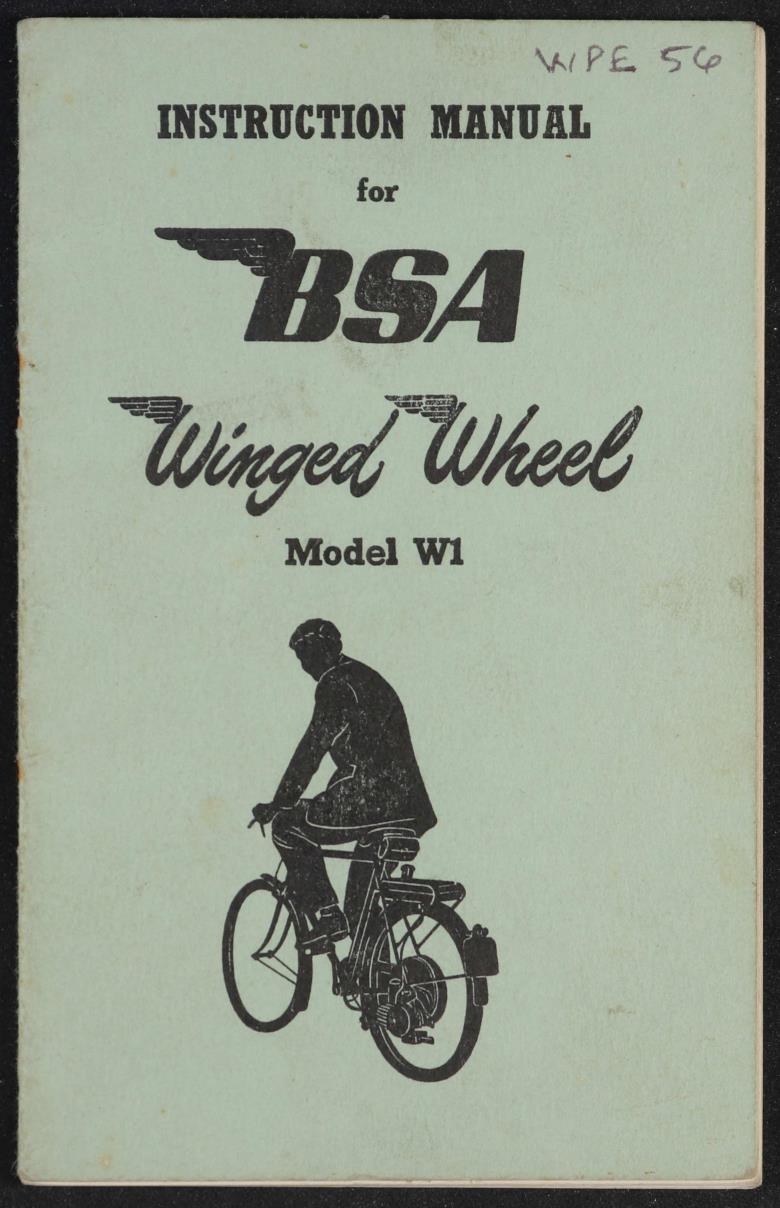 BSA Winged Wheel Instruction Manual Anleitung 1955