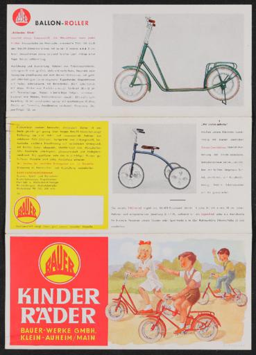 Bauer Kinderräder 1951 1952