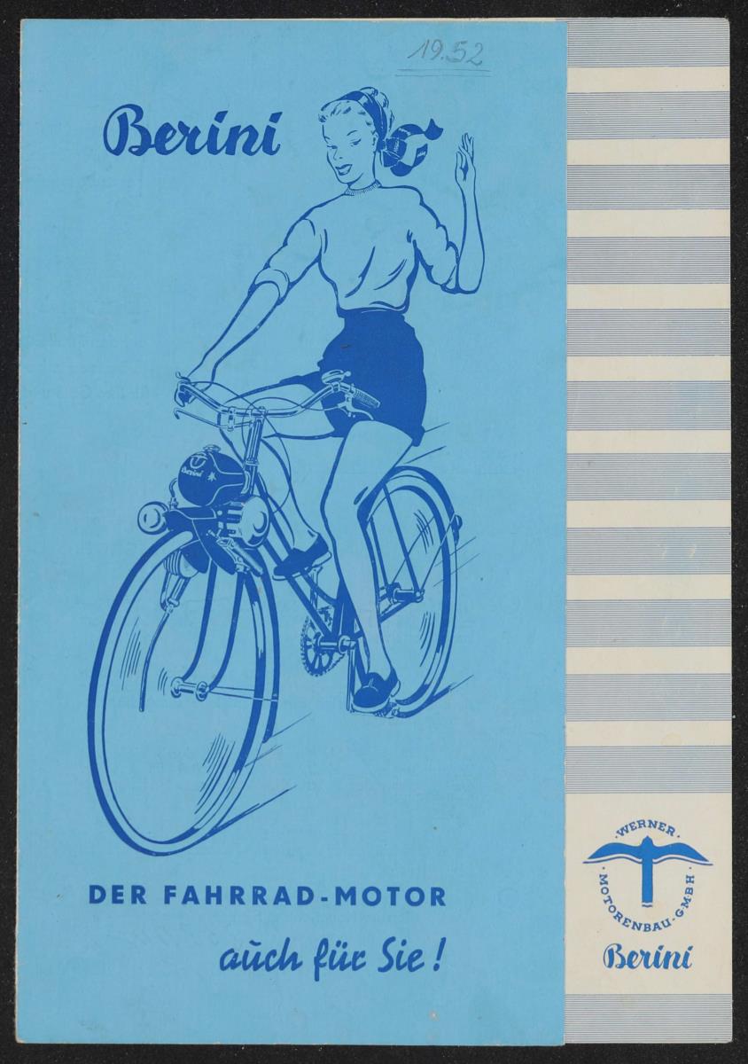 Berini Der Fahrrad-Motor auch für Sie Faltblatt 1952