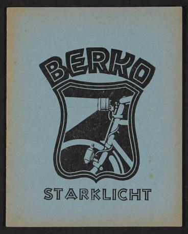 Berko Starklicht Infoheft 1930-32