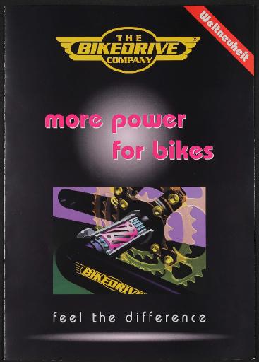 BikeDrive Antriebssystem, The Bikedrive Company (A), Prospekt 1994