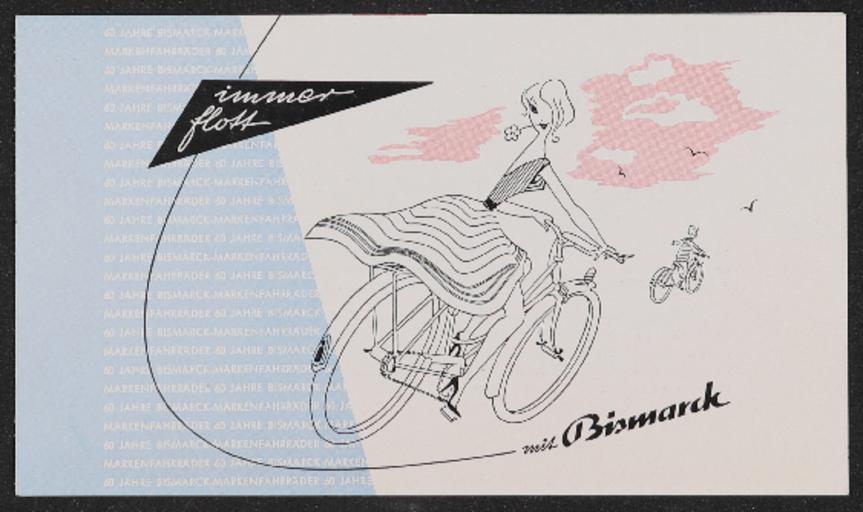Bismarck-Rad Faltblatt  Ende 1950er Jahre