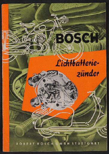 Bosch Lichtbatteriezünder Informationsbroschüre 1958