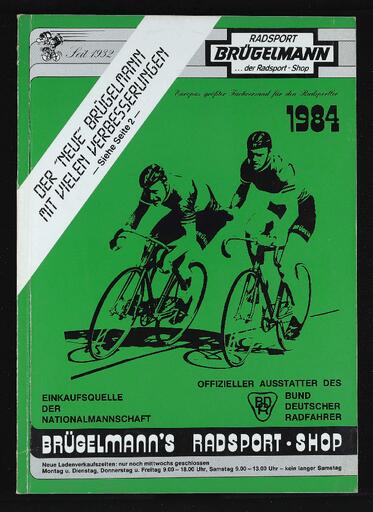 Radsport Brügelmann Katalog 1984