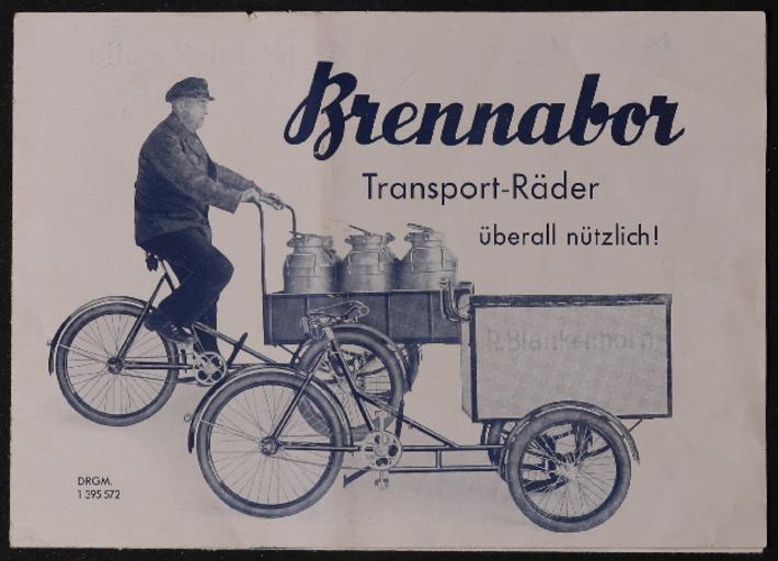 Brennabor Transport-Räder 1930er Jahre