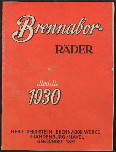 Brennabor, Katalog 1930