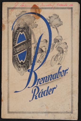 Brennabor-Räder Gebr. Reichstein Katalog nach ca. 1926