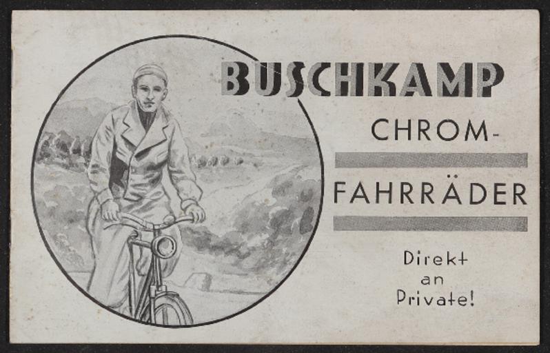 Buschkamp Chrom-Fahrräder Katalog 1937