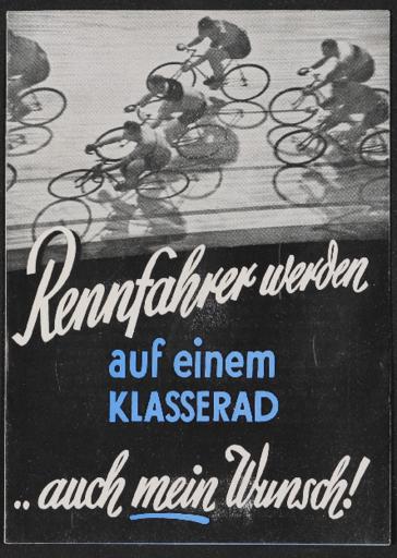 Dürkopp  Bahnmaschine und Straßenrennmaschinen Faltblatt 1930er Jahre