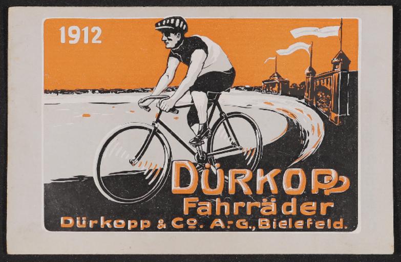Dürkopp Fahrräder Faltblatt 1912