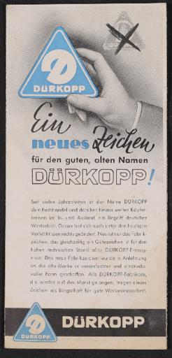 Dürkopp Faltblatt 1947