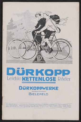 Dürkopp Leichte Kettenlose Fahrräder Katalog 1925
