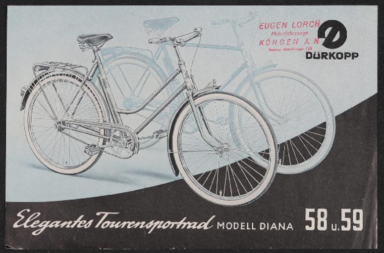 Dürkopp Tourensportrad Werbeblatt 1955