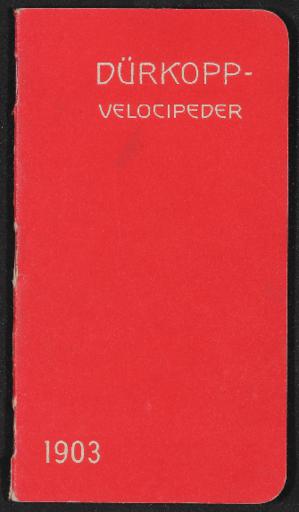 Dürkopp Velocipeder Illustrerad Katalog 1903