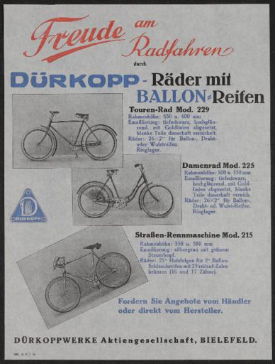 Dürkopp-Räder Werbeblatt 1930