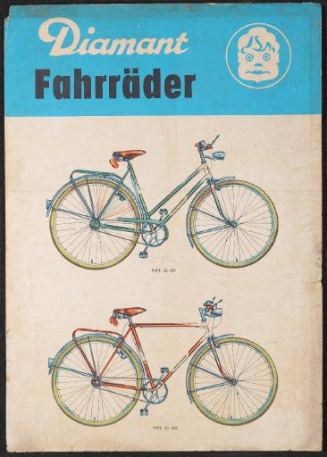 Diamant Fahrräder 35 251 202 Werbeblatt 60er Jahre