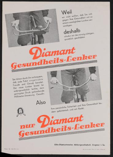 Diamant Gesundheits-Lenker Werbeblatt 1935