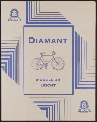 Diamant Modell 48 Leicht Werbeblatt 20er Jahre