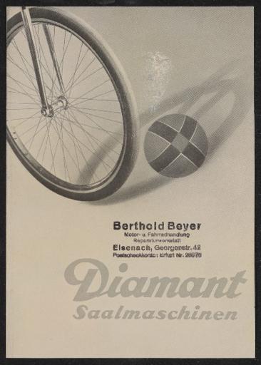 Diamant Saalmaschinen Prospekt 1936