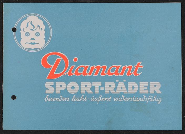 Diamant Sport-Räder Prospekt 1930er Jahre