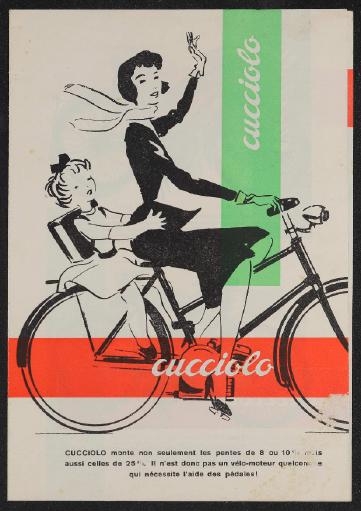 Cucciolo T50 Ducati Fahrrad-Hilfsmotor Faltblatt 1952