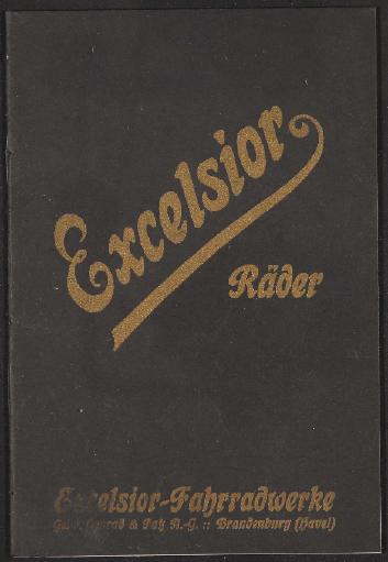 Excelsior Räder Katalog  1920er Jahre