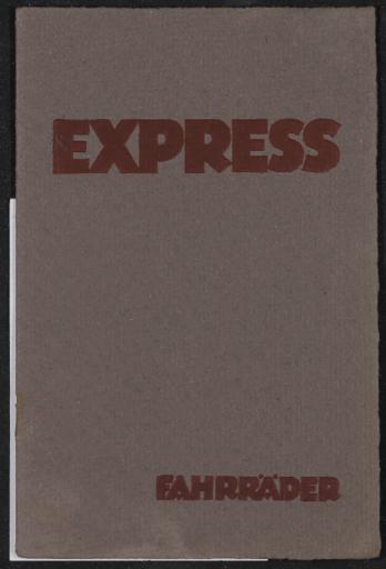 Express Fahrräder Katalog mit Preisliste 1923