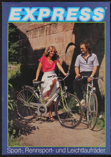 Express Sport-, Rennsport- und Leichtlaufräder Werbeblatt 1970er Jahre