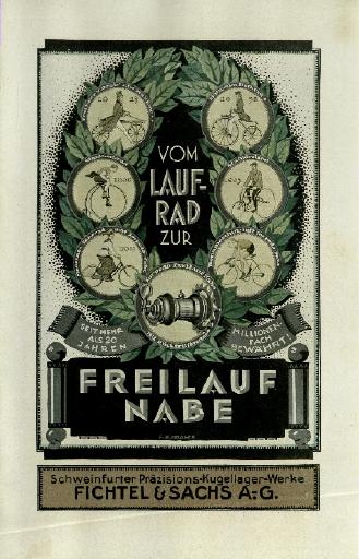 1930er F&S Vom Laufrad zur Freilaufnabe