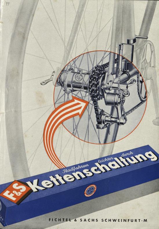 1950 Werbeblatt F&S Kettenschaltung