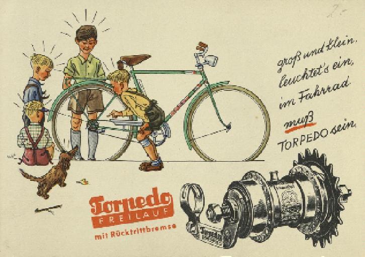 1950er F&S Torpedo Freilaufnabe Flyer