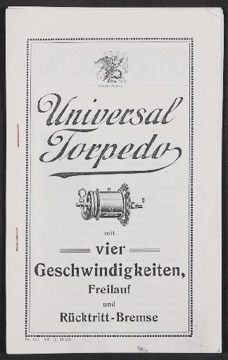 F u. S Universal Torpedo, 4 Gang Nabe, Bedienungsanleitung (Kopie) 1912
