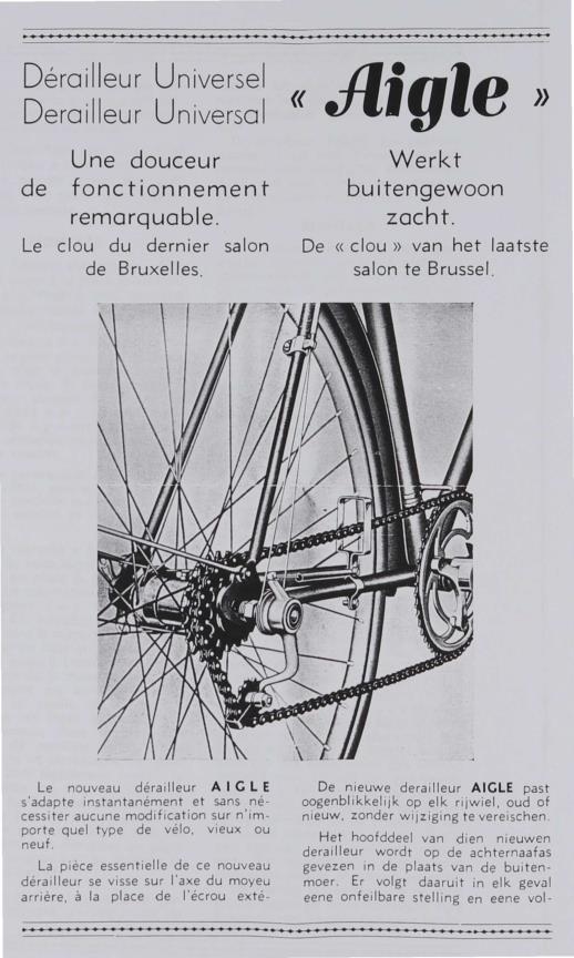 Fichtel u. Sachs Derailleur Universal (NL) Derailleur Universel (F) Infoschrift (Kopie) 1960er Jahre