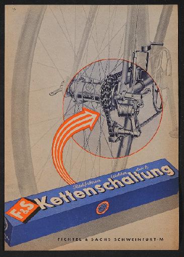 Fichtel u. Sachs Kettenschaltung Werbeblatt 1951