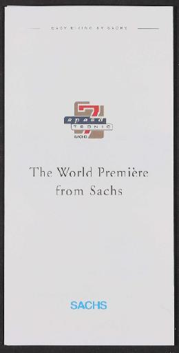 Sachs, Sachs Speedtronic, Elektronische 7 Gang Nabenschaltung, Prospekt 1994