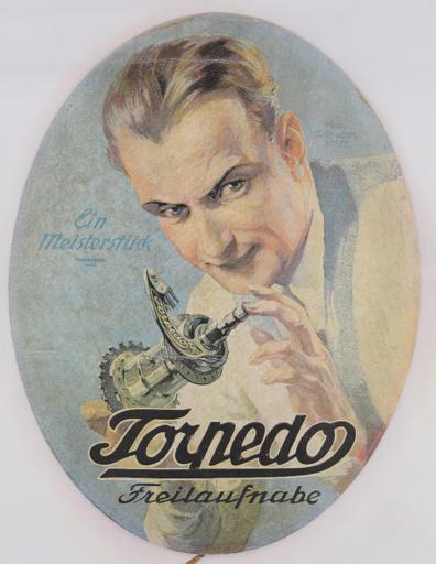 Torpedo Freilaufnabe  Plakat 1930er Jahre