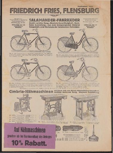 Salamander Fahrräder Großhändler-Prospekt 1924