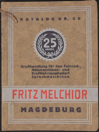 Fritz Melchior Katalog 1928