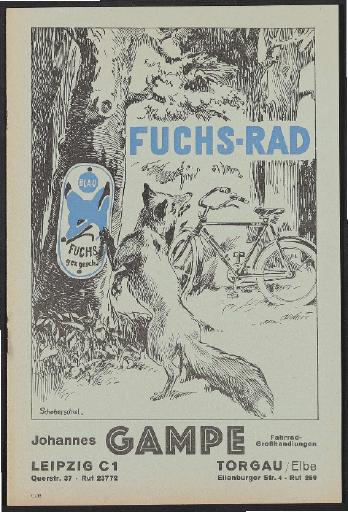 Fuchs-Rad, Johannes Gampe, Prospekt, 1938