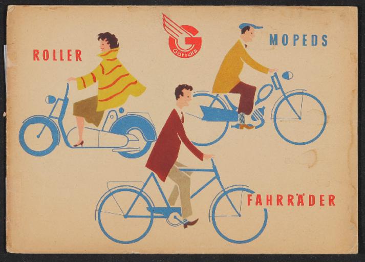 Göricke Roller Mopeds Fahrräder Katalog 1950er Jahre