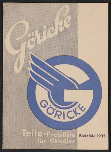 Göricke Teile-Preisliste 1935