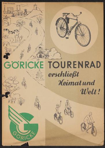 Göricke Werbeblatt   1930er Jahre