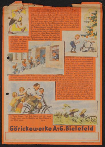 Göricke Werbung Werbegeschichte 1920er Jahre