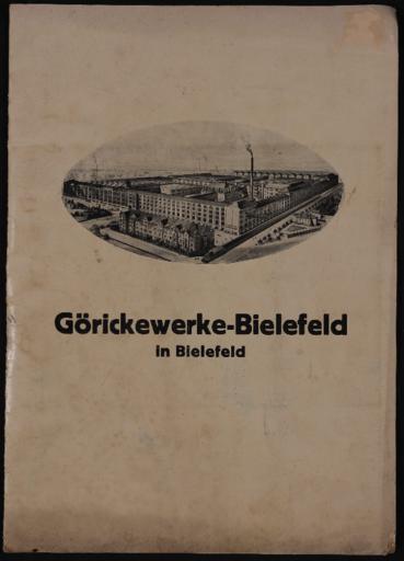 Görickewerke-Bielefeld Händlerinfomappe 1932
