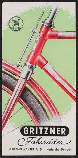 Gritzner Fahrräder Faltblatt 1950