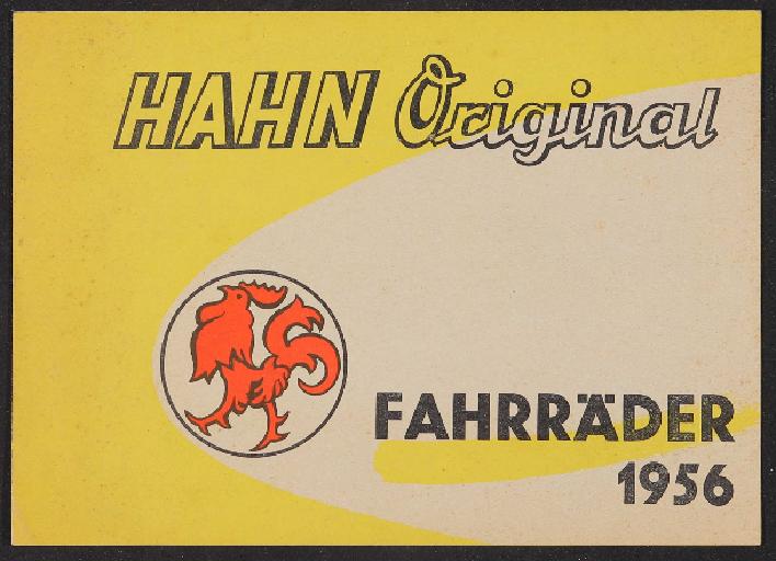 Hahn-Fahrräder Prospekt 1956